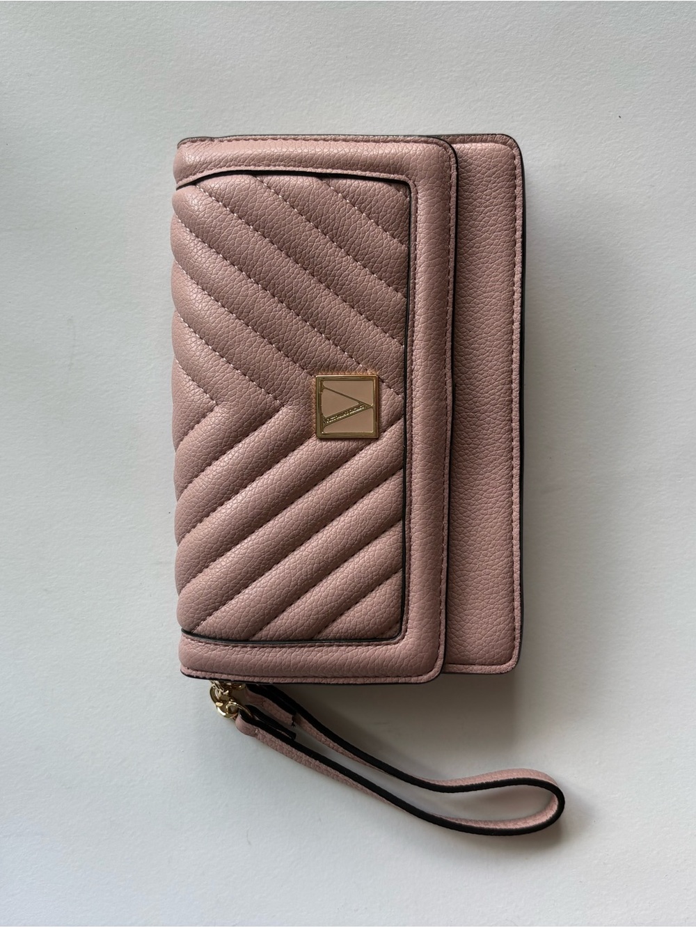 Victoria's Secret Blush Pink Quilted Wristlet Wallet